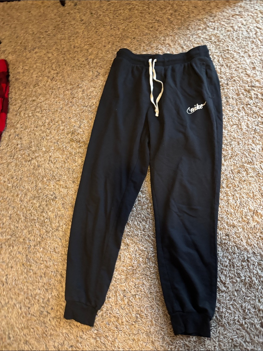 bcg Black Jogger Sweatpants with White Drawstring